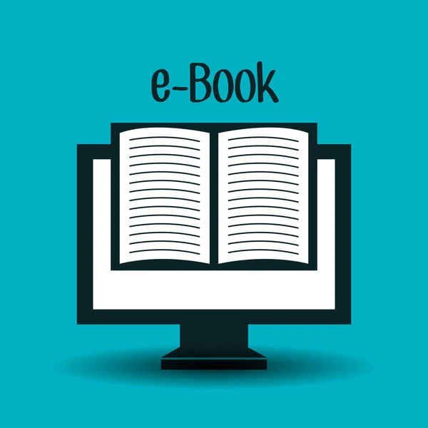 Electronic books  design — Stock Vector