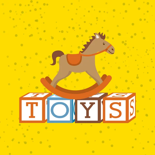 Toys kids design — Stock Vector