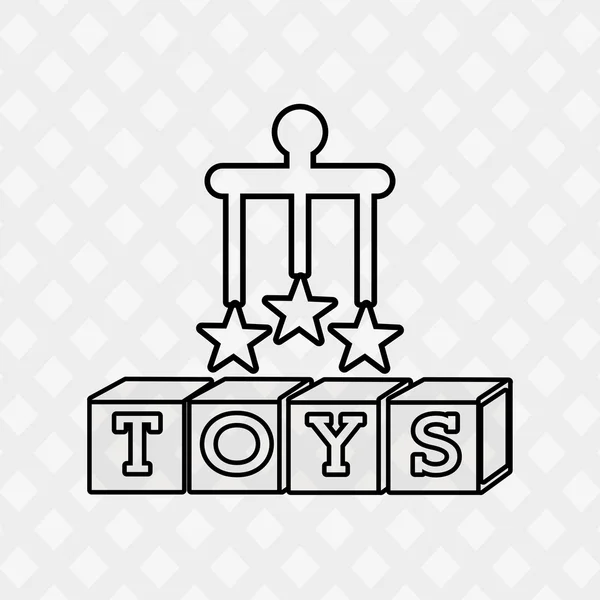 Brinquedos crianças design —  Vetores de Stock
