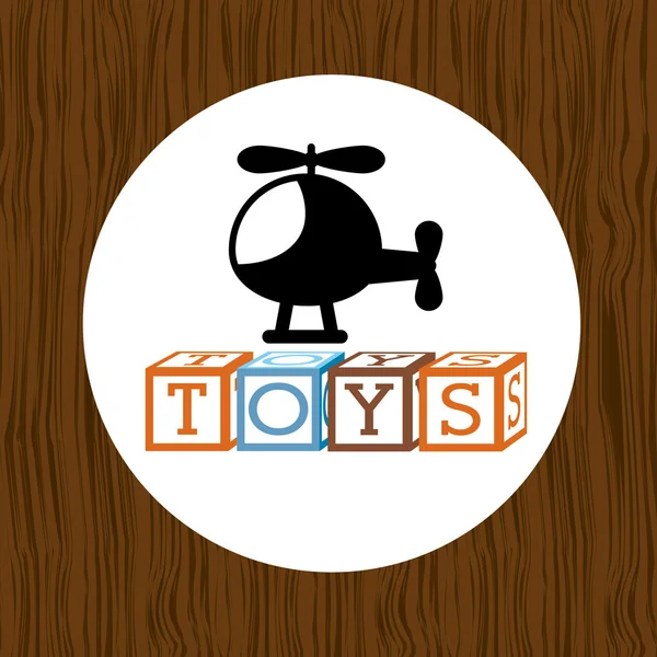 Toys kids design — Stock Vector