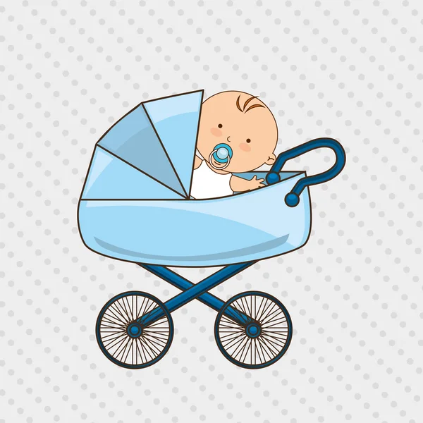 Design de ícone de chuveiro de bebê — Vetor de Stock