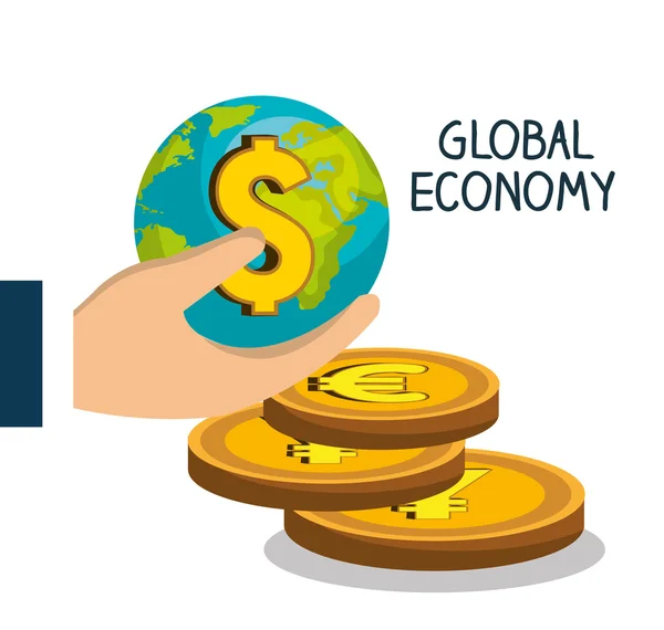 Global ekonomidesign — Stock vektor
