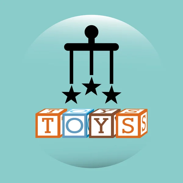 Brinquedos crianças design —  Vetores de Stock