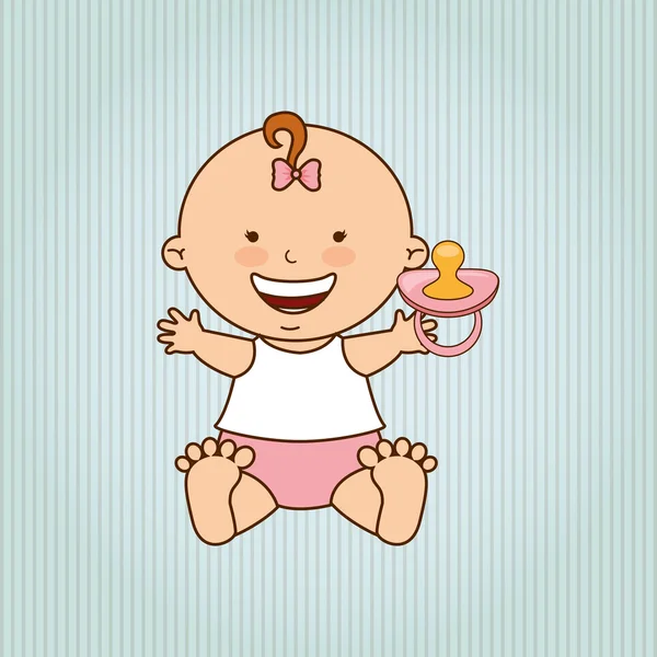 Baby douche pictogram ontwerp — Stockvector