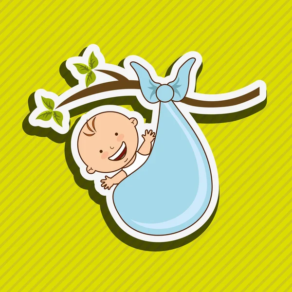 Baby dusch ikon design — Stock vektor