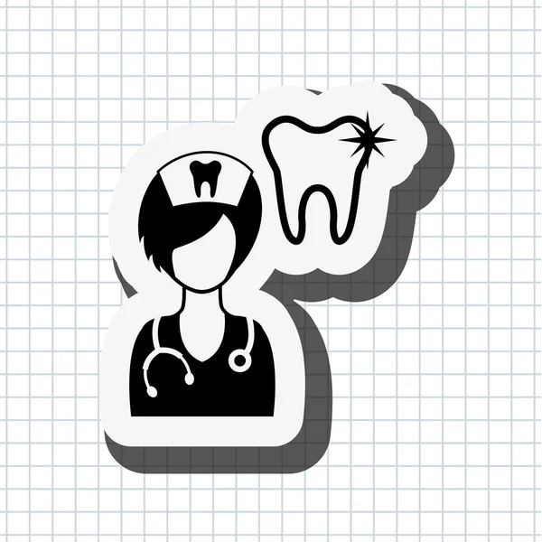 Projektowanie profesjonalnych dentysta — Wektor stockowy