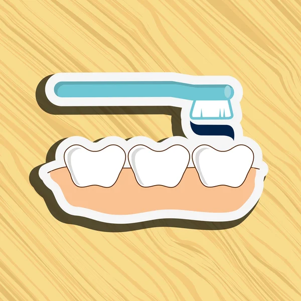 Desenho de cuidados de saúde dentária —  Vetores de Stock