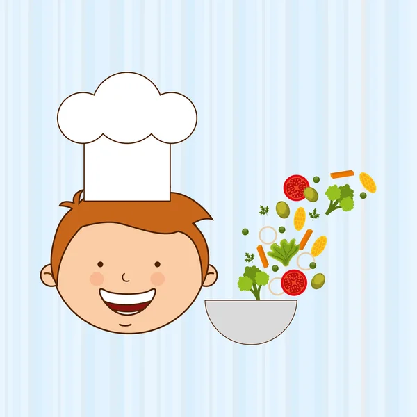 Enfants cuisine design — Image vectorielle