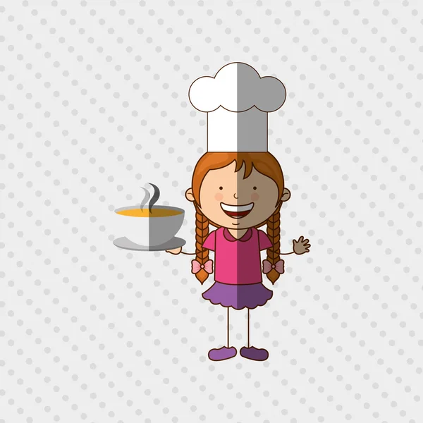 Crianças cozinhar design — Vetor de Stock
