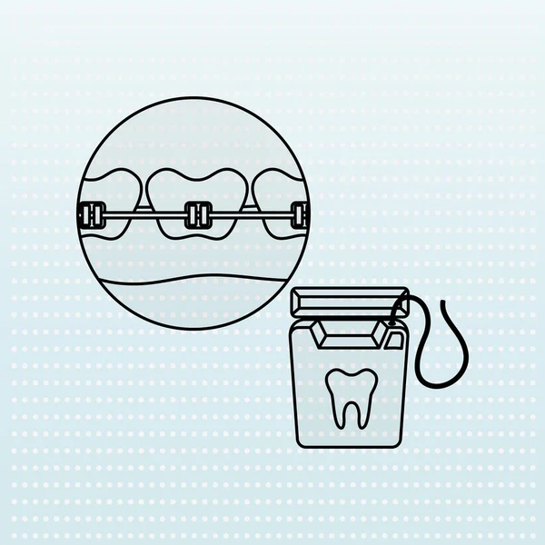 Дизайн стоматологической помощи — стоковый вектор
