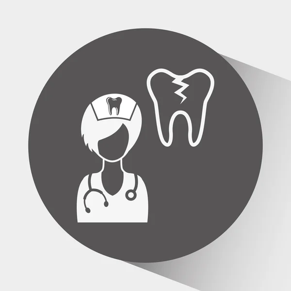 Progettazione professionale del dentista — Vettoriale Stock