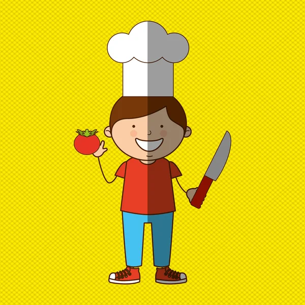Παιδιά Μαγειρική σχεδιασμού — Διανυσματικό Αρχείο