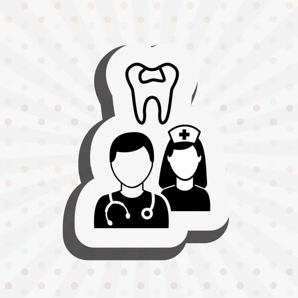Projeto profissional do dentista —  Vetores de Stock