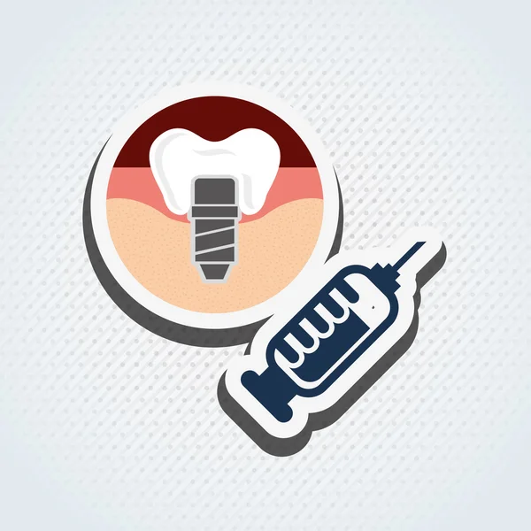 Dental health care design — Stock Vector