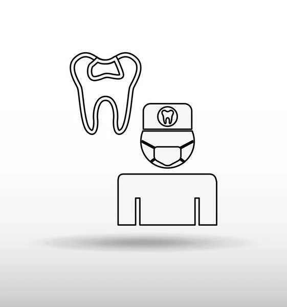 Projektowanie profesjonalnych dentysta — Wektor stockowy