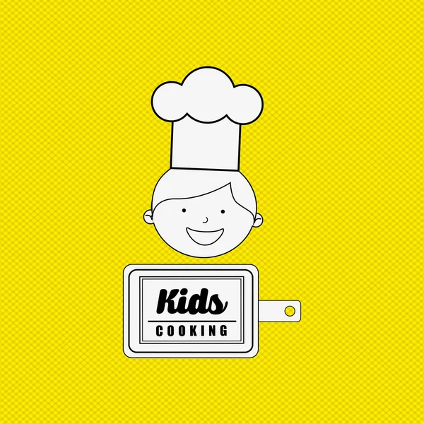 Kinder kochen Design — Stockvektor