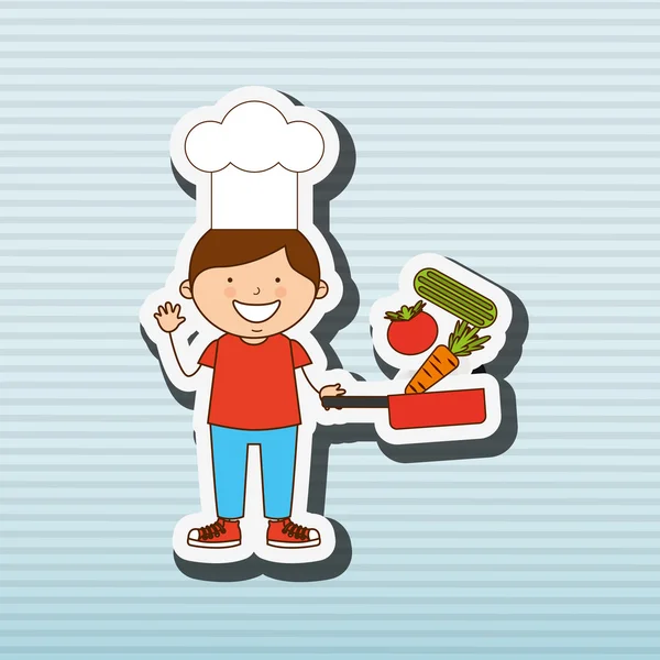 Diseño de cocina para niños — Vector de stock