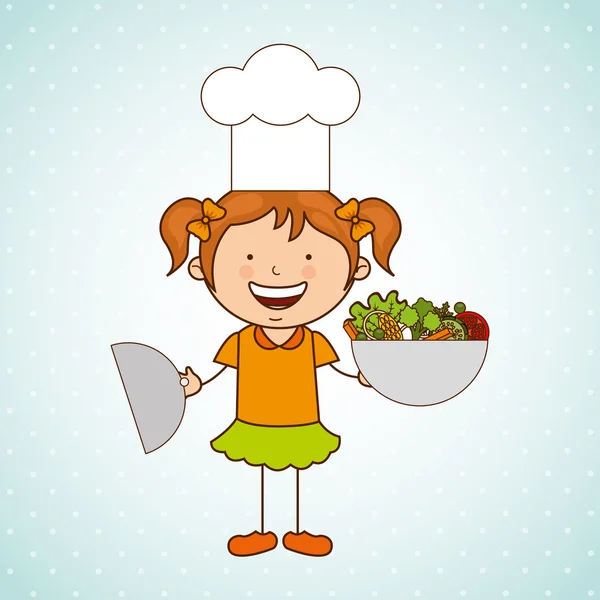 Diseño de cocina para niños — Vector de stock