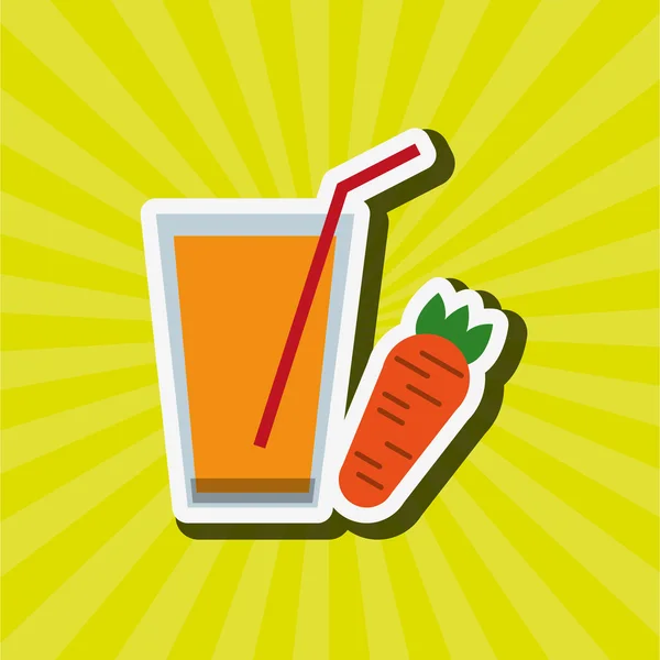 Diseño saludable de bebidas — Vector de stock