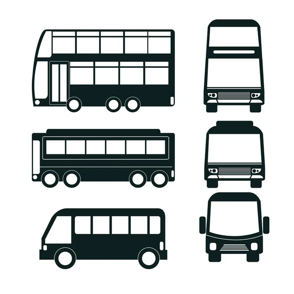 Дизайн иконки автобуса — стоковый вектор