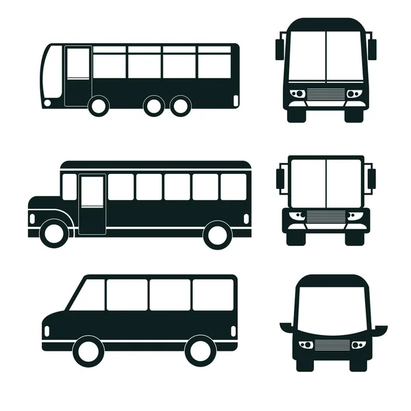 Дизайн иконки автобуса — стоковый вектор