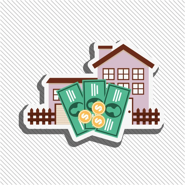 Invertir diseño de ahorro — Vector de stock