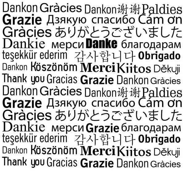 Danke in verschiedenen Sprachen-design — Stockvektor © yupiramos #107807600
