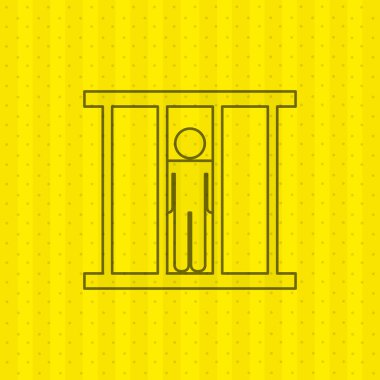 Adalet düz simgesi tasarım