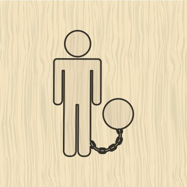 Adalet düz simgesi tasarım