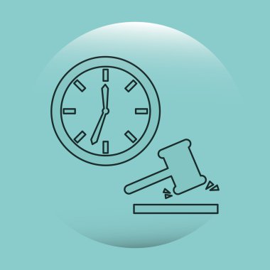 Adalet düz simgesi tasarım