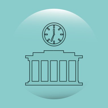 Adalet düz simgesi tasarım