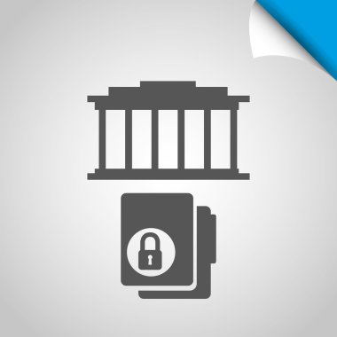 Adalet düz simgesi tasarım