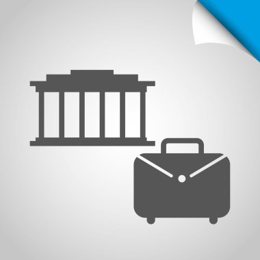 Adalet düz simgesi tasarım