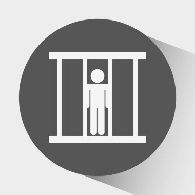 Adalet düz simgesi tasarım