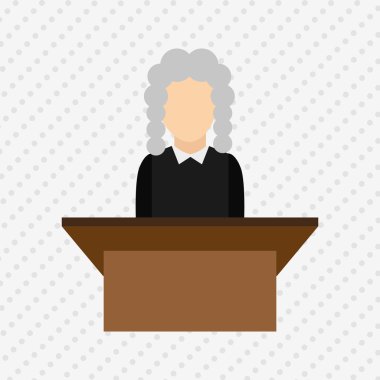 Adalet düz simgesi tasarım