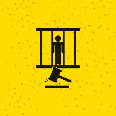 Adalet düz simgesi tasarım