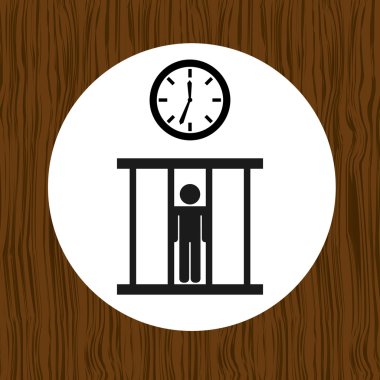 Adalet düz simgesi tasarım