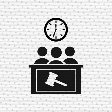 Adalet düz simgesi tasarım