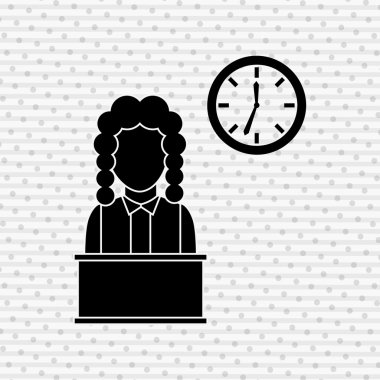 Adalet düz simgesi tasarım