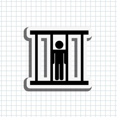 Adalet düz simgesi tasarım