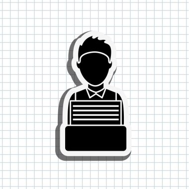 Adalet düz simgesi tasarım