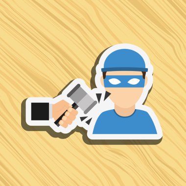 Adalet düz simgesi tasarım