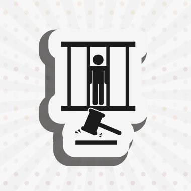 Adalet düz simgesi tasarım