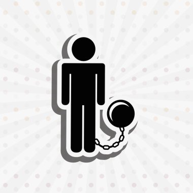 Adalet düz simgesi tasarım