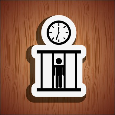 Adalet düz simgesi tasarım