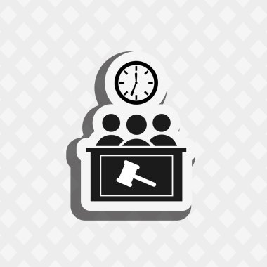 Adalet düz simgesi tasarım