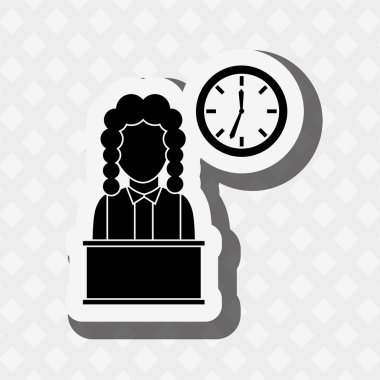 Adalet düz simgesi tasarım