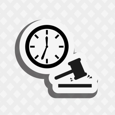 Adalet düz simgesi tasarım