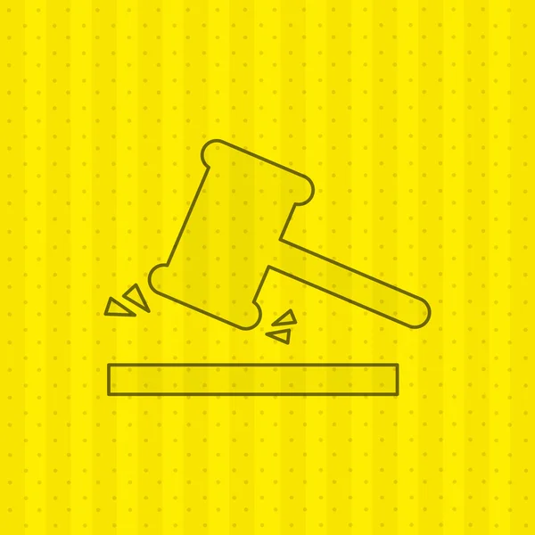 Diseño de icono plano de justicia — Vector de stock