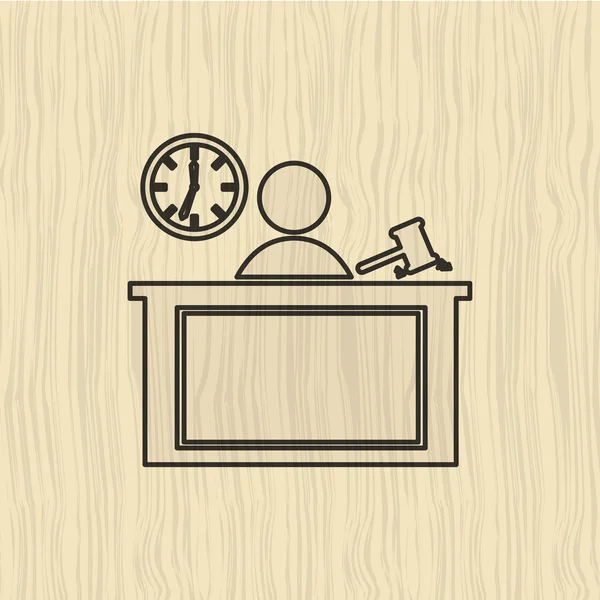 Adalet düz simgesi tasarım